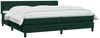 vidaXL Boxspringbett mit Matratze Dunkelgrün 180x220 cm Samt 3318336 Bild 3
