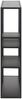 Hängeregal >Carney< in Schwarz/matt aus Metall - 75x91x20cm (BxHxT) Bild 3
