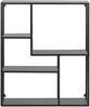 Hängeregal >Carney< in Schwarz/matt aus Metall - 75x91x20cm (BxHxT) Bild 2