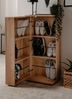 Schuhschrank Logu in Eiche Artisan 50 x 110 cm Bild 2