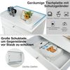 Moderne Dekorative Katzentoilette Beistelltisch mit Schublade und 2 Türen für den Innenbereich Weiß Bild 4
