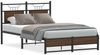 vidaXL Bettgestell ohne Matratze Braun Eiche 120x200 cm Holzwerkstoff 4107014 Bild 2