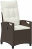 vidaXL Gartenstuhl 2 pcs Braun und Creme 56 x 60 x 112 cm 42026831 Bild 4