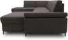 DOMO Collection Capelo FK, Wohnlandschaft mit Schlaffunktion, mit Armlehnfunktion, Federkern, Webstoff pepper, 204 x 348 x 160 cm Bild 3