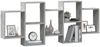 vidaXL Wandregal Betongrau 159x18x65 cm Holzwerkstoff 853212 Bild 3