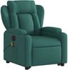 vidaXL Elektrischer Massagesessel mit Aufstehhilfe Dunkelgrün Stoff 3204524 Bild 4