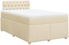 vidaXL Boxspringbett mit Matratze Creme 120x200 cm Stoff 3286659 Bild 2