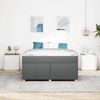 vidaXL Bettrahmen mit Matratze Dunkelgrau 160 x 200 cm Stoff 3399364 Bild 3