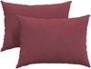 vidaXL Sofakissen 2 pcs Weinrot 70 x 50 cm Stoff 42013742 Bild 2