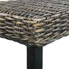 vidaXL Sitzbank 110 cm Schwarz Natur Kubu-Rattan und Massivholz Mahagoni 285790 Bild 4