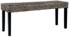 vidaXL Sitzbank 110 cm Schwarz Natur Kubu-Rattan und Massivholz Mahagoni 285790 Bild 1