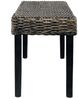 vidaXL Sitzbank 110 cm Schwarz Natur Kubu-Rattan und Massivholz Mahagoni 285790 Bild 3