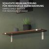 ML-DESIGN Wandregalhalter Regalhalterung L-Form aus Metall, Regalwinkel für Wandmontage, 2-tlg, Industrielle Wandregal Grau, Regalträger Regalhalterungen Bild 3