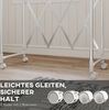 Faltbarer Turm-Wäscheständer aus Edelstahl mit 3 verstellbaren Stangen & Rollen, Silber, 150×103×197 cm Bild 3