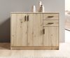 Kommode >Nelly< in Artisan Eiche Dekor - 109x86x50cm (BxHxT) Bild 4