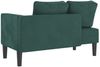 vidaXL Chaiselongue mit Kissen Dunkelgrün Samt Bild 5