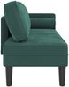 vidaXL Chaiselongue mit Kissen Dunkelgrün Samt Bild 4