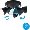 Briloner 3er Spot Cup schwarz Ø 21 cm E14 Bild 2
