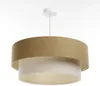 BPS Koncept 061-110-50 Hängeleuchte BOHO ELEGANT E27 1x40W Stoff strukturiert auf PVC-Kunststoff braun, weiß H:91cm Ø50cm dimmbar Bild 3