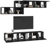 vidaXL TV-Schrankset 7 pcs Schwarz Eichen-Optik Holzwerkstoff 3393487 Bild 3