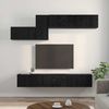 vidaXL TV-Schrankset 7 pcs Schwarz Eichen-Optik Holzwerkstoff 3393487 Bild 4
