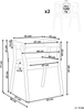 Esszimmerstuhl 2er Set MYLO Stoff Hellbraun Braun Bild 2