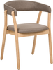 Esszimmerstuhl 2er Set MYLO Stoff Hellbraun Braun Bild 4