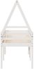 vidaXL Hochbett mit Dach Weiß 90x200 cm Massivholz Kiefer 3282093 Bild 5