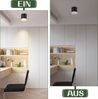 ZMH LED Aufbaustrahler rund Deckenstrahler schwarz 5W Aufbaustrahler klein Acryl Bild 5