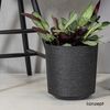 KONZEPT Blumentopf Pflanztopf in Textil-Optik (2 St), Übertöpfe aus Kunststoff für Zimmerpflanzen Bild 3