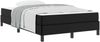vidaXL Bettrahmen mit Matratze Schwarz 120 x 190 cm Stoff 3398618 Bild 2