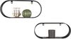 MIRRORS AND MORE 'Joyce' 2er Regalset, Metall, schwarz, 43x18x10cm, 38x16x10cm Bild 4