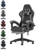 BIGZZIA Bürostuhl Gaming Stuhl mit Fußstütze - Gamer Stühle Ergonomisch mit Lendenkissen, Kopfstütze Gaming Chair Höhenverstellbar Computerstuhl Bild 4