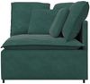vidaXL Modulares Sofa Eckmodul mit Kissen Dunkelgrün 100 cm 4104461 Bild 3