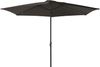 Sonnenschirm THOMAS Ø 300cm 6 Streben Anthrazit Polyester | Gartenschirm Balkonschirm UV-Schutz Bild 3
