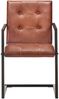 vidaXL Freischwinger 2 Stk. Braun Echtleder 321847 Bild 5
