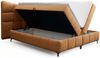 Boxspringbett Bett Schlafzimmerbett NOVA 120x200cm Stoff Rolf Honiggelb Bild 4