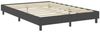 vidaXL Boxspring-Bettgestell Grau Stoff 160x200 cm 287457 Bild 3