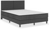 vidaXL Boxspring-Bettgestell Grau Stoff 160x200 cm 287457 Bild 2