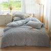 KEAYOO Bettwäsche TF, Polyester, 2 teilig, Flauschig warmes Teddy Plüsch warm für Winter Bild 5