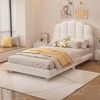 Bett 90x200 cm aus Plüsch mit niedlichem Kopfteil – kindgerechtes Design und hoher Komfort Bild 3