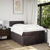 vidaXL Boxspringbett mit Matratze Dunkelbraun 120x200 cm Stoff 3288165 Bild 4