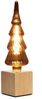 Tischlampe Würfel Holz Eiche mit Deko LED Tannenbaum, Quadrat 9cm Bild 2