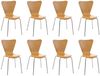 8er Set Besucherstuhl Calisto, natura Bild 2
