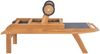 vidaXL Sonnenliege Klappbar mit Rädern Teak Massivholz und Textilene 44668 Bild 5