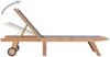 vidaXL Sonnenliege Klappbar mit Rädern Teak Massivholz und Textilene 44668 Bild 3