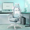 Dowinx Gaming Stuhl Katze Edition Ergonomischer Computerstuhl PU-Leder Blau Bild 2