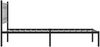 vidaXL Bettgestell mit Kopfteil Metall Schwarz 75x190 cm 376118 Bild 5