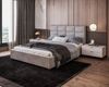 FDM Polsterbett Bettgestell Bettrahmen 120x200, 140x200, 160x200, 180x200cm (MADE IN EU - mit hochwertigem Velours Bezug, Bettrahmen, Bett, Optional mit Matratze bestellbar, mit großen gepolsterten Kopfteil), Mettelrahmen mit hydraulischer Klappfunktio... Bild 2