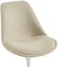 Vente-unique - XAFY Stuhl Stoff BeigeWeiß - B 61,5 cm x H 79,5 cm x L 48 cm Bild 5